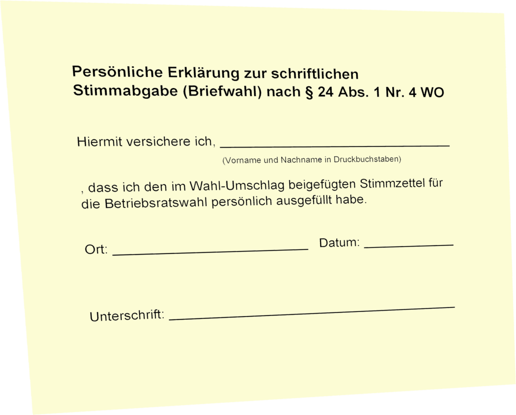 Schriftliche Erklärung Wovon Sie Bisher Gelebt Haben www.adressdruck.de