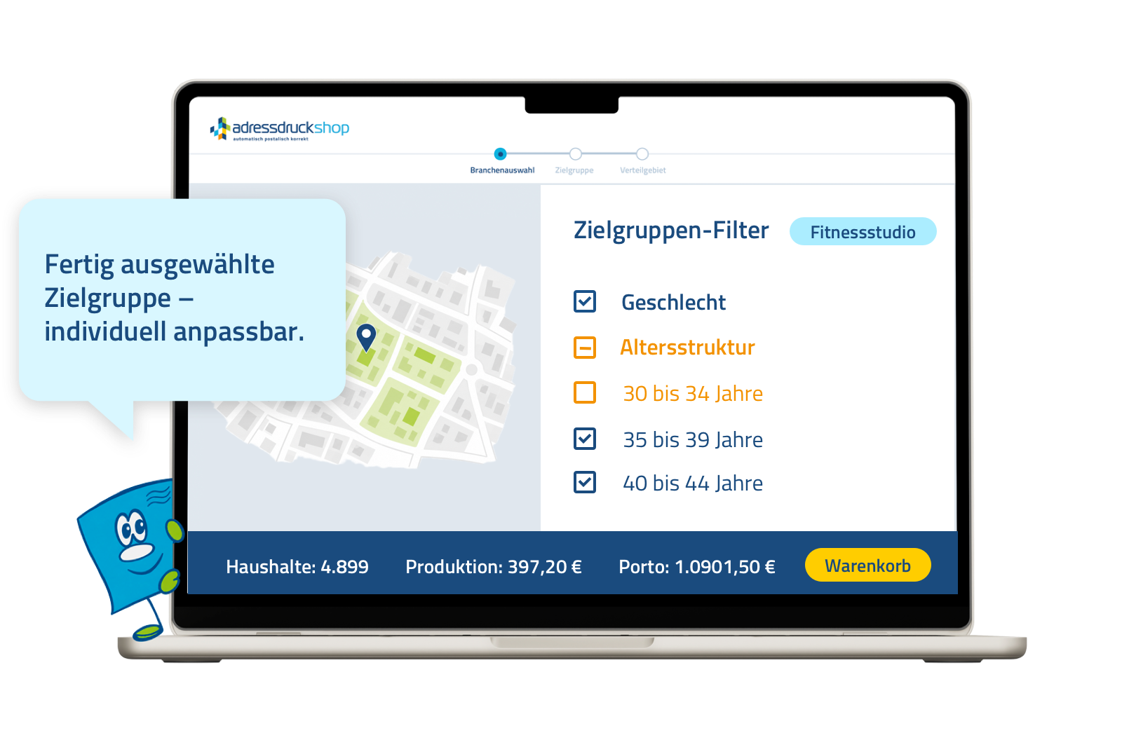 Zielgruppenassistent für Print-Mailings Zielgruppenassistent für Print-Mailings